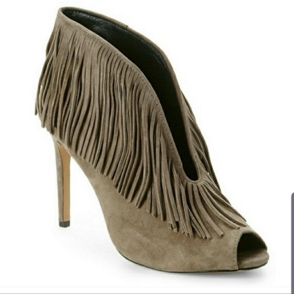 Vince Camuto Signature Yvonne Fringe Heels - Size 7.5